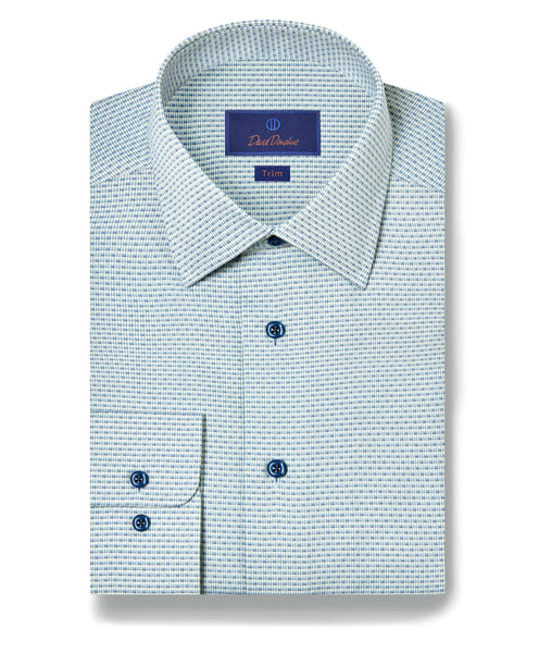 TBSP11002337 | Sage & Blue Micro Ombre Dress Shirt