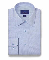TBSP11029454 | Sky Geometric Dobby Dress Shirt
