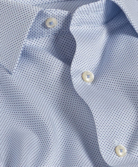TBSP11033450 | Navy & Sky Dot Print Dress Shirt