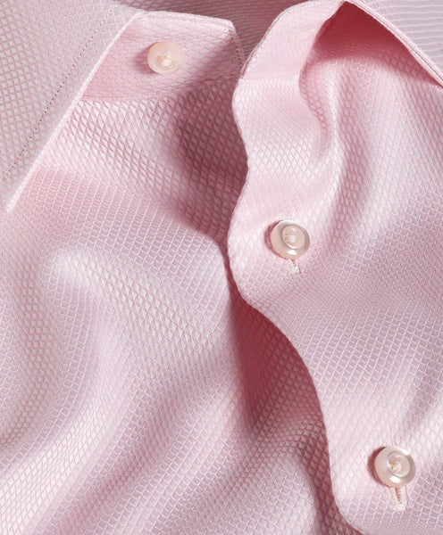 TBSP11041650 | Pink Micro Diamond Dress Shirt