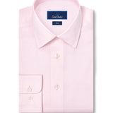 TBSP11100650 | Pink Twill Stretch Dress Shirt