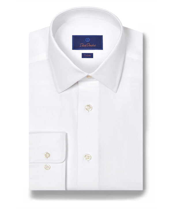 TBSP11110110 | White Cashmere Blend Dress Shirt