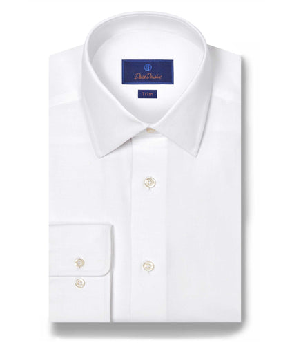 TBSP11110110 | White Cashmere Blend Dress Shirt