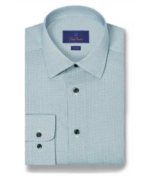 TBSP11219312 | Hunter Micro Geometric Print Dress Shirt