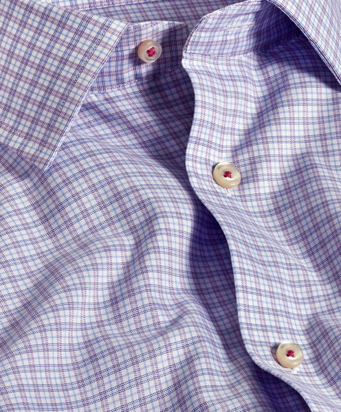 TBSP11806465 | Sky & Berry Twill Check Dress Shirt