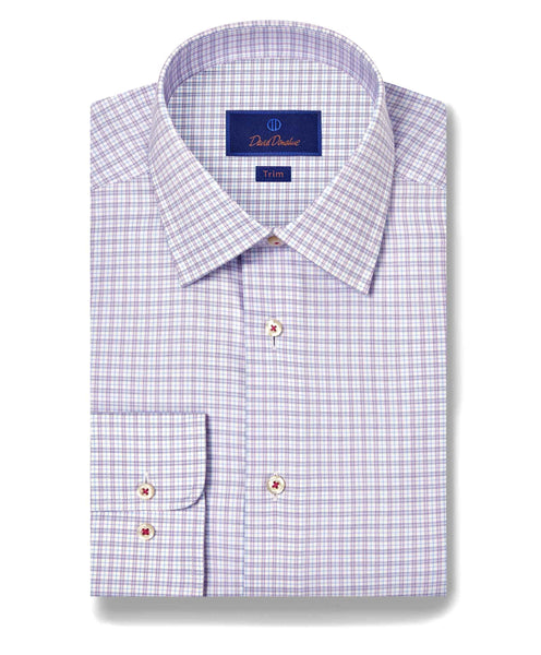 TBSP11806465 | Sky & Berry Twill Check Dress Shirt