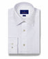 TBSP11851136 | White & Sky Dobby Check Dress Shirt