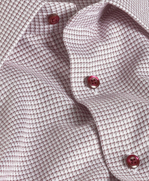 TBSP11869615 | Merlot Micro Check Dress Shirt