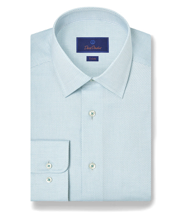 TBSP12002338 | Seafoam Micro Dobby Dress Shirt