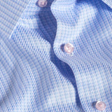 TBSP12003455 | Sky & Lilac Textured Twill Dress Shirt