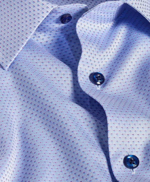 TBSP12004465 | Sky & Berry Textured Dobby Dress Shirt