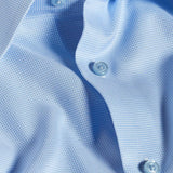 TBSP12006454 | Sky Micro Dobby Solid Dress Shirt