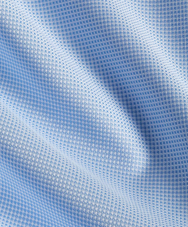 TBSP12006454 | Sky Micro Dobby Solid Dress Shirt