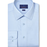 TBSP12006454 | Sky Micro Dobby Solid Dress Shirt