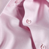 TBSP12006650 | Pink Micro Dobby Solid Dress Shirt
