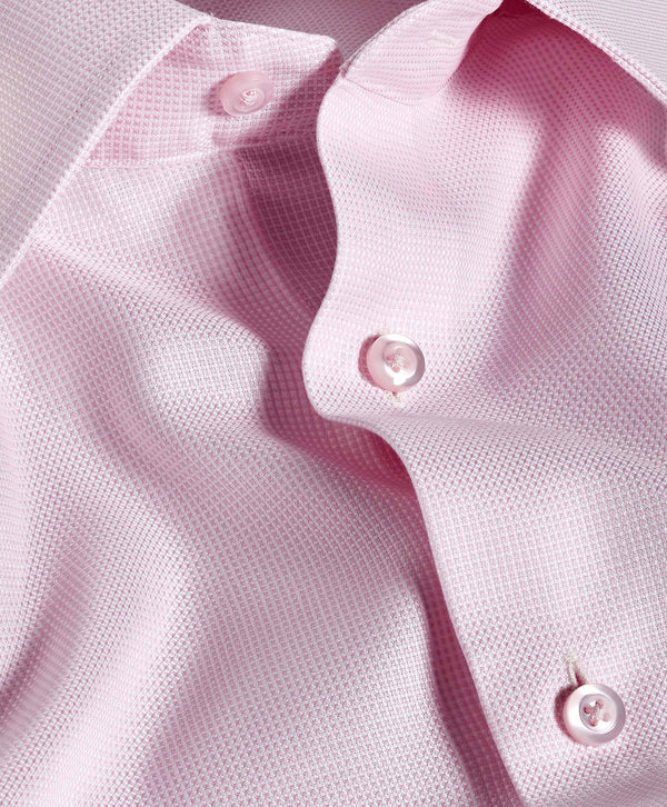 TBSP12006650 | Pink Micro Dobby Solid Dress Shirt