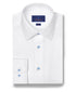 TBSP12007110 | White Textured Twill Dress Shirt