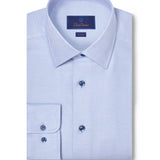 TBSP12007454 | Sky Textured Twill Dress Shirt