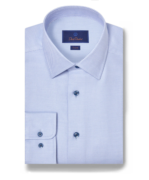 TBSP12007454 | Sky Textured Twill Dress Shirt