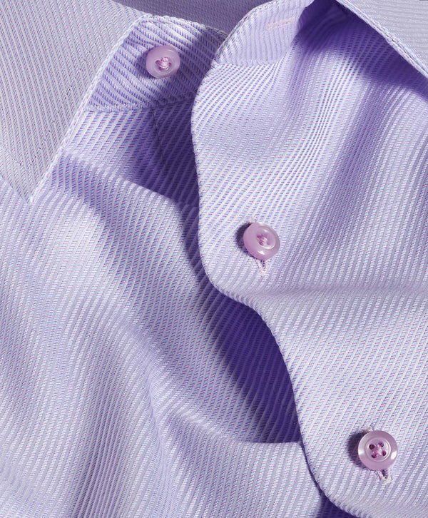 TBSP12007652 | Berry Textured Twill Dress Shirt