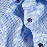 TBSP12008452 | Sky & Blue Dobby Dress Shirt