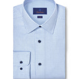 TBSP12008452 | Sky & Blue Dobby Dress Shirt