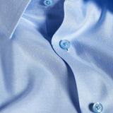 TBSP12011454 | Sky Twill Dot Silk Blend Dress Shirt