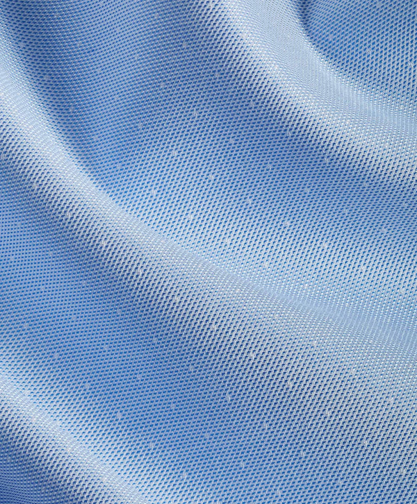 TBSP12011454 | Sky Twill Dot Silk Blend Dress Shirt