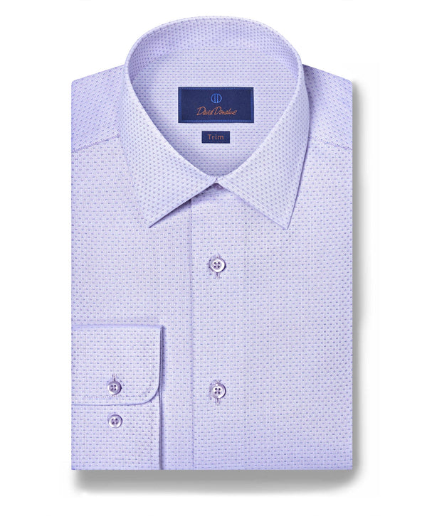 TBSP12020550 | Lilac & Blue Micro Dobby Dress Shirt 