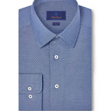 TBSP12022412 | Navy Micro Dobby Dress Shirt 