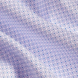 TBSP12202133 | White & Lilac Geometric Print Dress Shirt