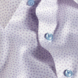TBSP12203144 | White & Berry Neat Print Dress Shirt