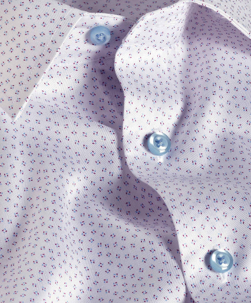 dress shirt print White & Berry Neat Print Dress Shirt