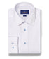 TBSP12203144 | White & Berry Neat Print Dress Shirt