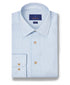 TBSP12204400 | Sky Micro Geometric Print Dress Shirt