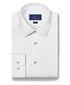 TBSP12206124 | White & Dune Neat Print Dress Shirt