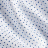 TBSP12207155 | White & Navy Neat Print Dress Shirt
