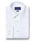 TBSP12207155 | White & Navy Neat Print Dress Shirt