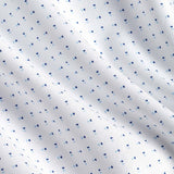 TBSP12208155 | White & Navy Geometric Print Stretch Dress Shirt
