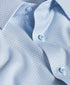 TBSP12237135 | White & Blue Neat Print Stretch Dress Shirt