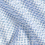 TBSP12237135 | White & Blue Neat Print Stretch Dress Shirt
