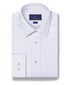 TBSP12240144 | White & Berry Geometric Print Dress Shirt