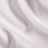 TBSP12240182 | White & Orange Geometric Print Dress Shirt