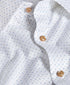 TBSP12244124 | White & Dune Neat Print Dress Shirt