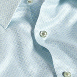 TBSP12601129 | White & Pistachio Geometric Print Dress Shirt