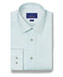 TBSP12601129 | White & Pistachio Geometric Print Dress Shirt