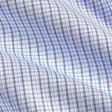 TBSP12802102 | White & Chocolate Dobby Check Dress Shirt
