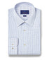 TBSP12802102 | White & Chocolate Dobby Check Dress Shirt