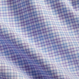 TBSP12804485 | Blue & Purple Twill Check Dress Shirt