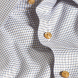 TBSP12807124 | White & Dune Micro Check Dress Shirt